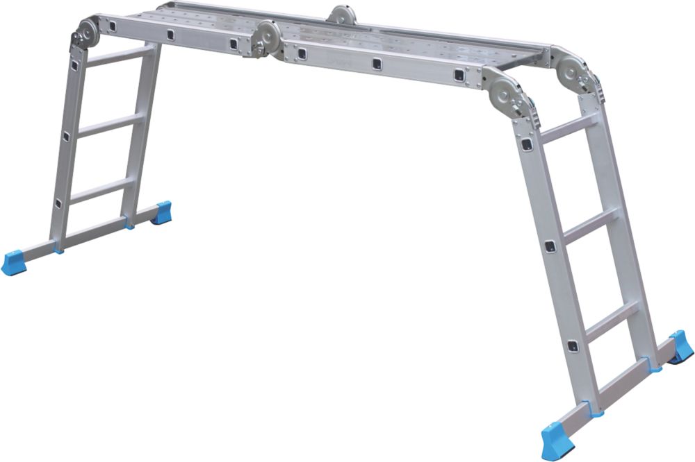 Mac Allister M Combination Ladder With Platform Screwfix