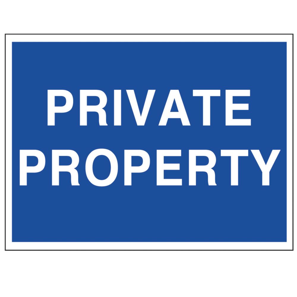 Private Property Sign Mm X Mm Screwfix