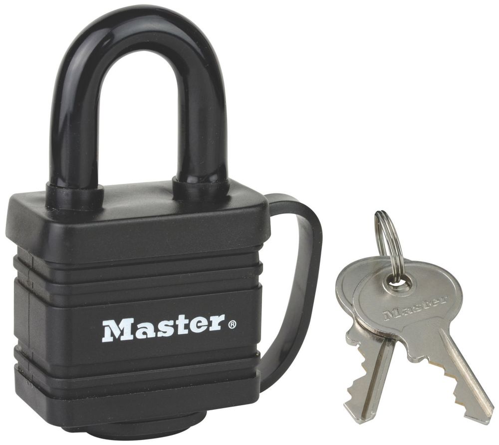 Master Lock 7804EURD Laminated Steel Weatherproof Padlock 40mm Screwfix