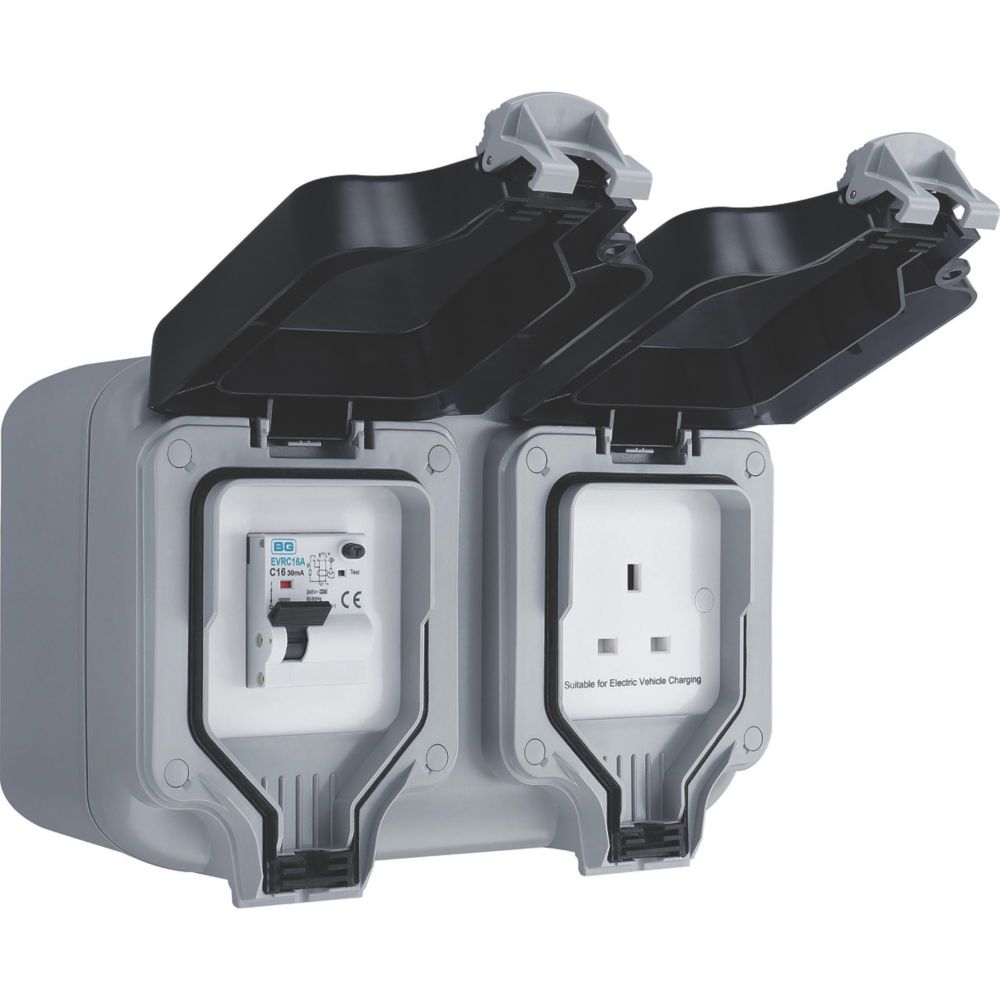 Masterplug IP66 13A 1 Gang Weatherproof Outdoor Unswitched Active Plug