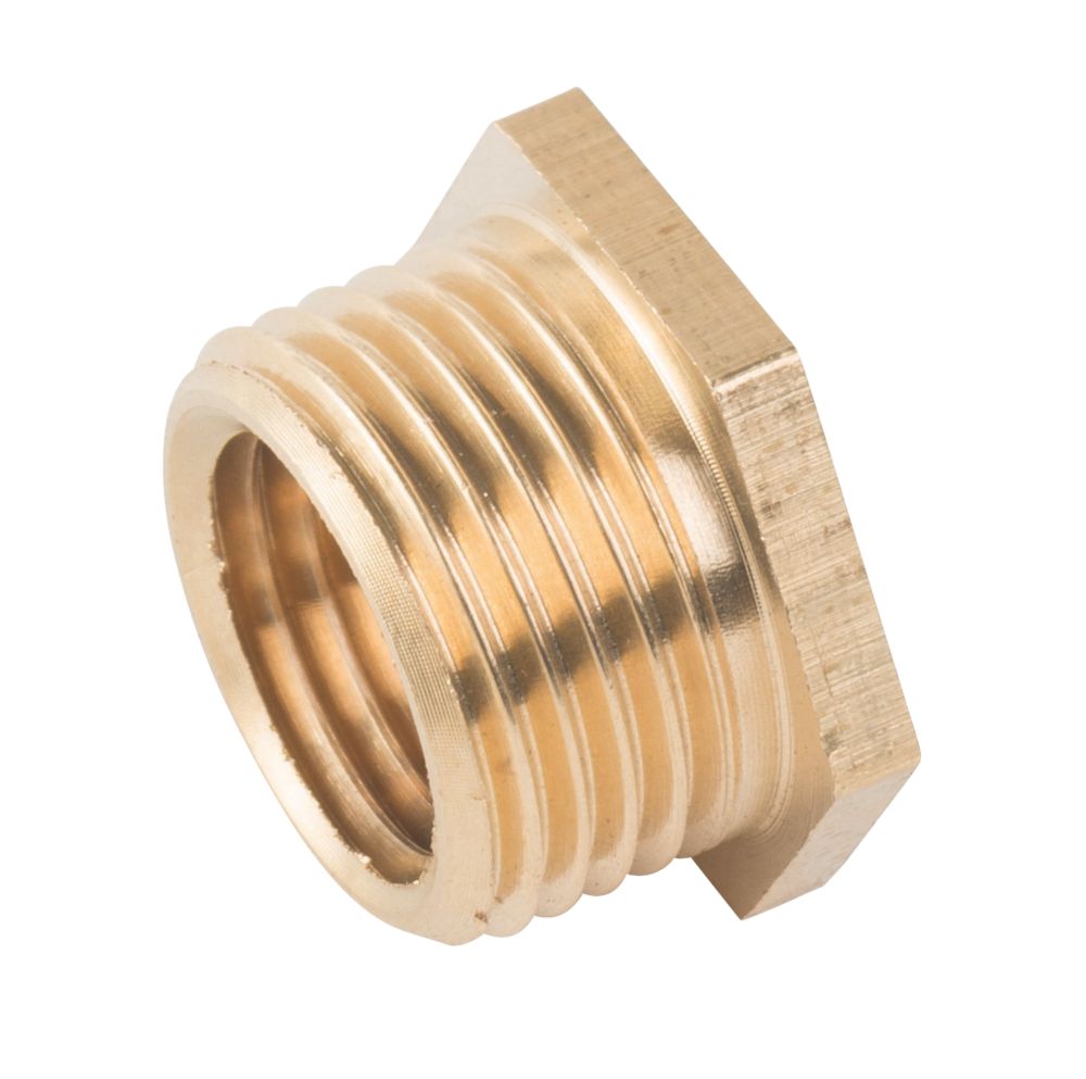 Midbrass Brass Compression Reducing Male Hex Bush X Screwfix