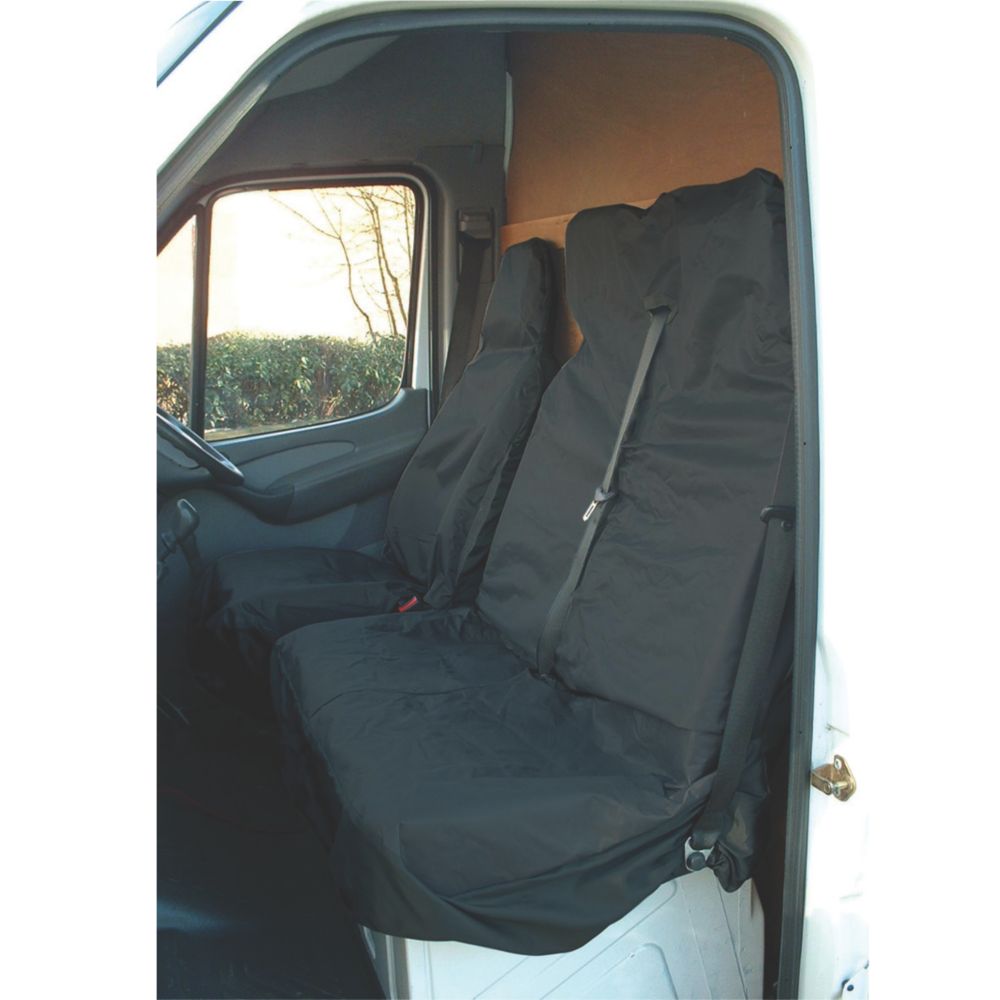 Maypole Universal Van Seat Cover Set Black 2 Pieces Car Seat Covers Screwfix Ie