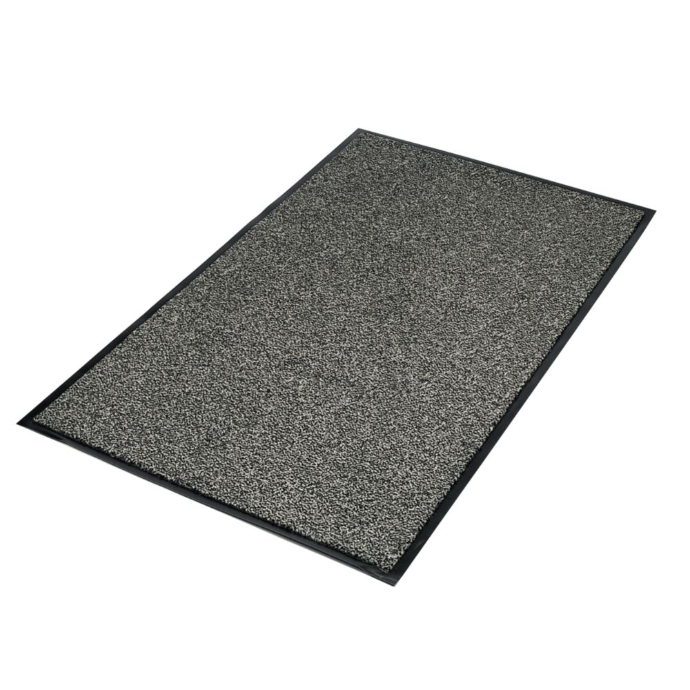 Vp010602 Vyna Plush Entrance Mat Black Steel 1500mm X 900mm