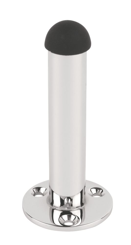 Cylinder Projection Door Stop Polished Chrome 2 Pack Door Stops