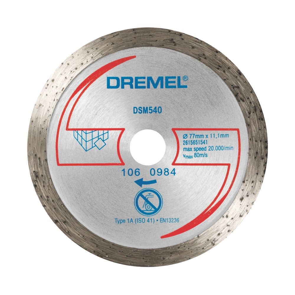 Dremel Saw Max Porcelain Diamond Tile Cutting Disc 2 55mm X 5 X 11mm Rotary Tool Accessories Screwfix Ie