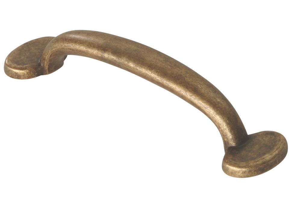 Siro Bowed Cabinet Pull Handle Antique Brass 96mm Cabinet Handles Screwfix Ie