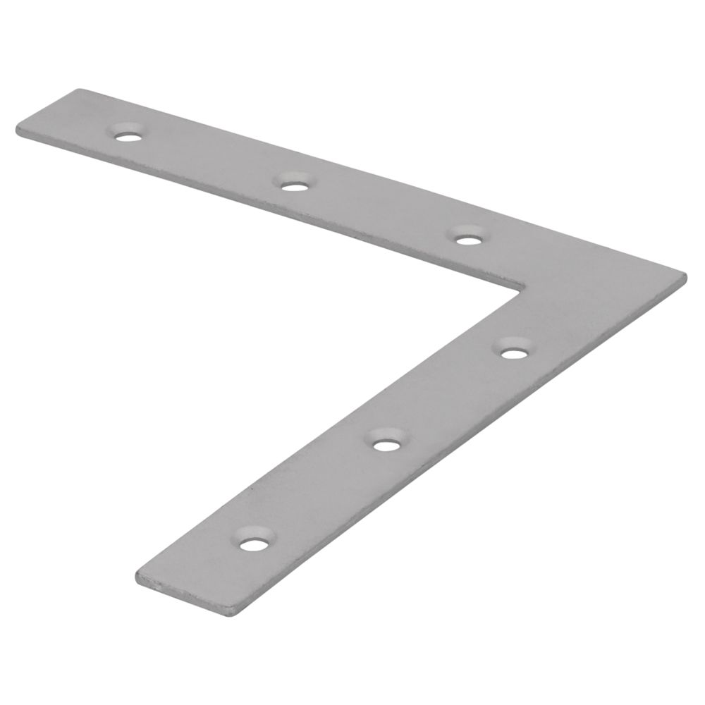 magnodur flat angle bracket matt steel 100 x 15mm 10 pack brackets screwfix ie bedroom furniture