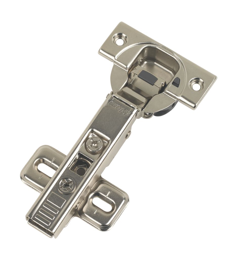 Blum Steel Blumotion Soft Close Clip On Concealed Hinge 112mm 2 Pack Cabinet Hinges Screwfix Ie