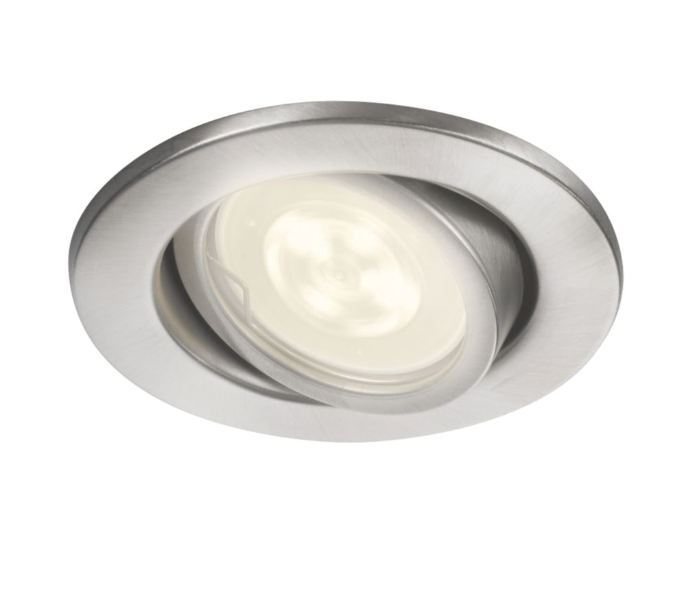 Philips Fresco Recessed Ceiling Spotlight Stainless Steel 5w Led