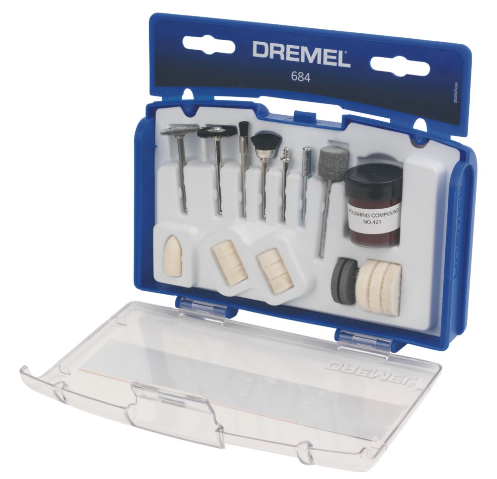 Dremel Cleaning Polishing Kit 20 Pcs Rotary Tool Accessories Screwfix Ie