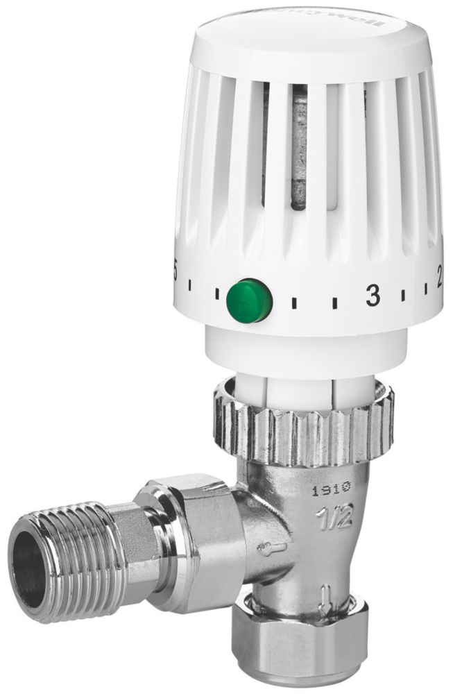 Honeywell Home Vtl1 15a White Chrome Angled Trv Lockshield 15mm X Thermostatic Radiator Valves Screwfix Ie