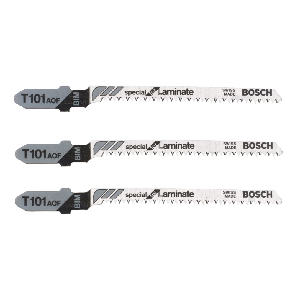 Bosch T101aof Laminate Jigsaw Blades 79mm 3 Pack Jigsaw Blades Screwfix Ie