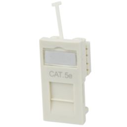 Philex Cat 5e 1 Port RJ45 Ethernet Socket White