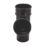 FloPlast  Round Pipe Branch Black 68mm