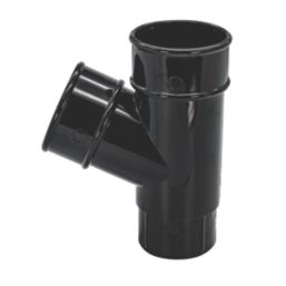 FloPlast  Round Pipe Branch Black 68mm