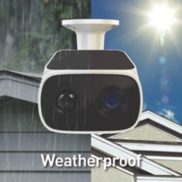 Swann SWIFI-SESOL2KBC-EU Solar & Battery-Powered White Wireless 2K Outdoor Square Security Camera