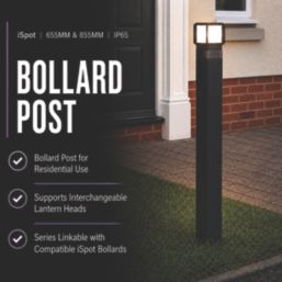Brackenheath iSpot Bollard Post Light 855mm Black