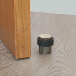 Eclipse Round Linear Floor Door Stop 30 x 40mm Antique Brass