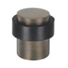 Eclipse Round Linear Floor Door Stop 30 x 40mm Antique Brass