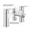 Grohe Start Edge Chrome 154mm Deck Mounted Lever 2 Tap Holes Bath Shower Mixer Tap