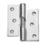 Smith & Locke Polished Chrome  Rising Butt Hinges RH 75mm x 70.6mm 2 Pack