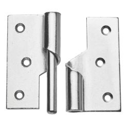Smith & Locke Polished Chrome  Rising Butt Hinges RH 75mm x 70.6mm 2 Pack