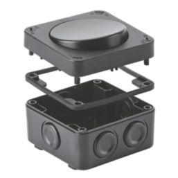 Knightsbridge  IP66 20AX 1-Gang 2-Way Weatherproof Outdoor Switch with LED