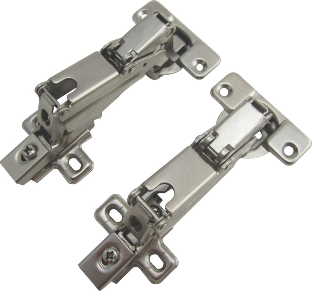 Nickel Sprung Clip-On Concealed Hinges 136mm 2 Pack | Cabinet Hinges ...