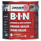 Zinsser B-I-N Shellac-Based Primer Sealer 2.5Ltr
