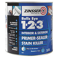 Zinsser Bulls Eye 1-2-3 Primer-Sealer 2.5Ltr