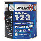 Zinsser Bulls Eye 1-2-3 Primer-Sealer White 2.5Ltr