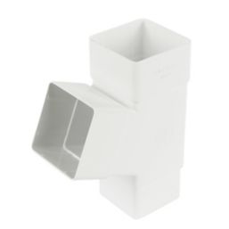 FloPlast  Square Pipe Branch White 65mm