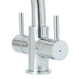 Lahn Dual-Lever Mono Mixer Kitchen Tap Chrome