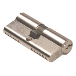 Union  6-Pin Euro Cylinder Lock 35-45 (80mm) Satin Nickel