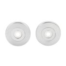 Eurospec Pull Handle Roses Polished Stainless Steel 52mm 2 Pack