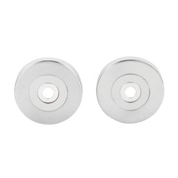 Eurospec Pull Handle Roses Polished Stainless Steel 52mm 2 Pack