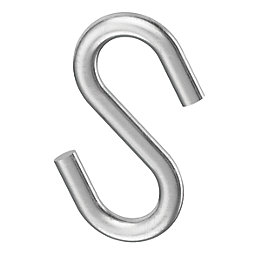 S-Hook Stainless Steel 46 x 5mm 2 Pack