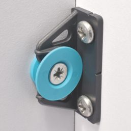 Button-Fix Type 2 Push-On Panel Fixing Set Charcoal Black & Blue 30 Pieces