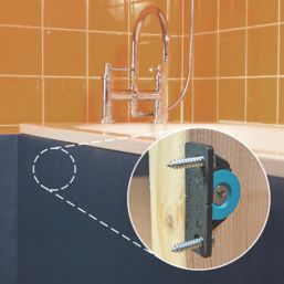 Button-Fix Type 2 Push-On Panel Fixing Set Charcoal Black & Blue 30 Pieces