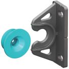 Button-Fix Type 2 Push-On Panel Fixing Set Charcoal Black & Blue 30 Pieces