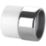 McAlpine ABS42/43G-CB Compression Connector White/Chrome 1 1/2" x 42 / 43mm
