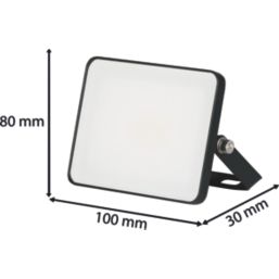 Brackenheath iSpot Frameless II Indoor & Outdoor LED Floodlight Black 10W 1100lm