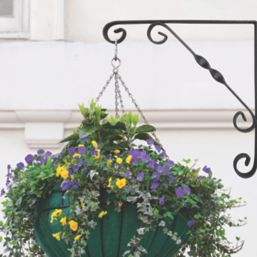 Essentials Ornamental Scroll Shelf Brackets Granite 150mm x 150mm 10 Pack