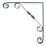 Essentials Ornamental Scroll Shelf Brackets Granite 150mm x 150mm 10 Pack