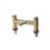 ETAL Juke Brushed Brass 112mm Deck Mounted Lever 2 Tap Holes Bath Mixer Tap