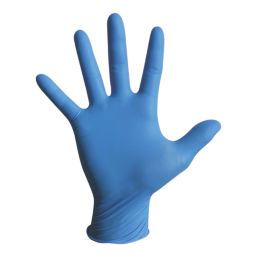 Site SDG230 Nitrile Powder-Free Disposable Gloves Blue Small 100 Pack