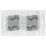 British General 800 Series 10AX 4-Gang 2-Way Light Switch  White