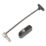 Jackloc The Pro Twist Window Restrictor Anthracite Grey 200mm