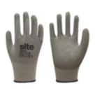 Site  PU Palm Touchscreen Gloves Grey X Large