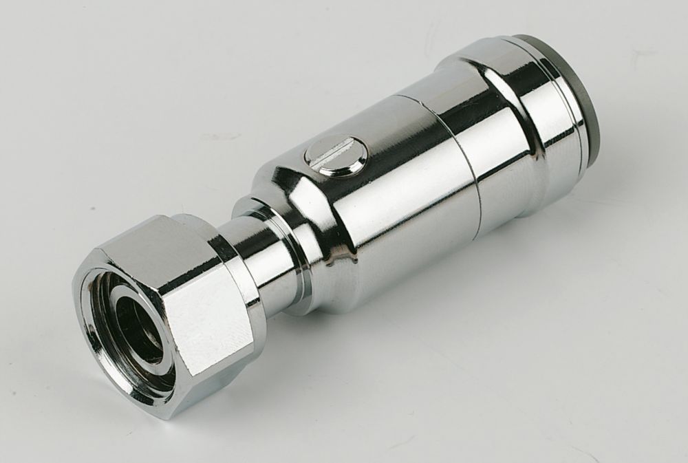 JG Speedfit Straight Service Valve with Tap Connector 15mm × 1⁄2″ Brass